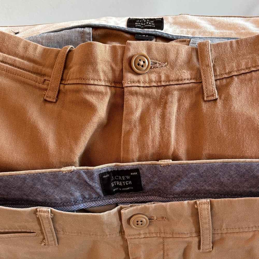 J. Crew Men's Khaki and Tan Chinos